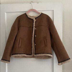 Round Neck Motorcycle Women’s Warmth Jacket Size M